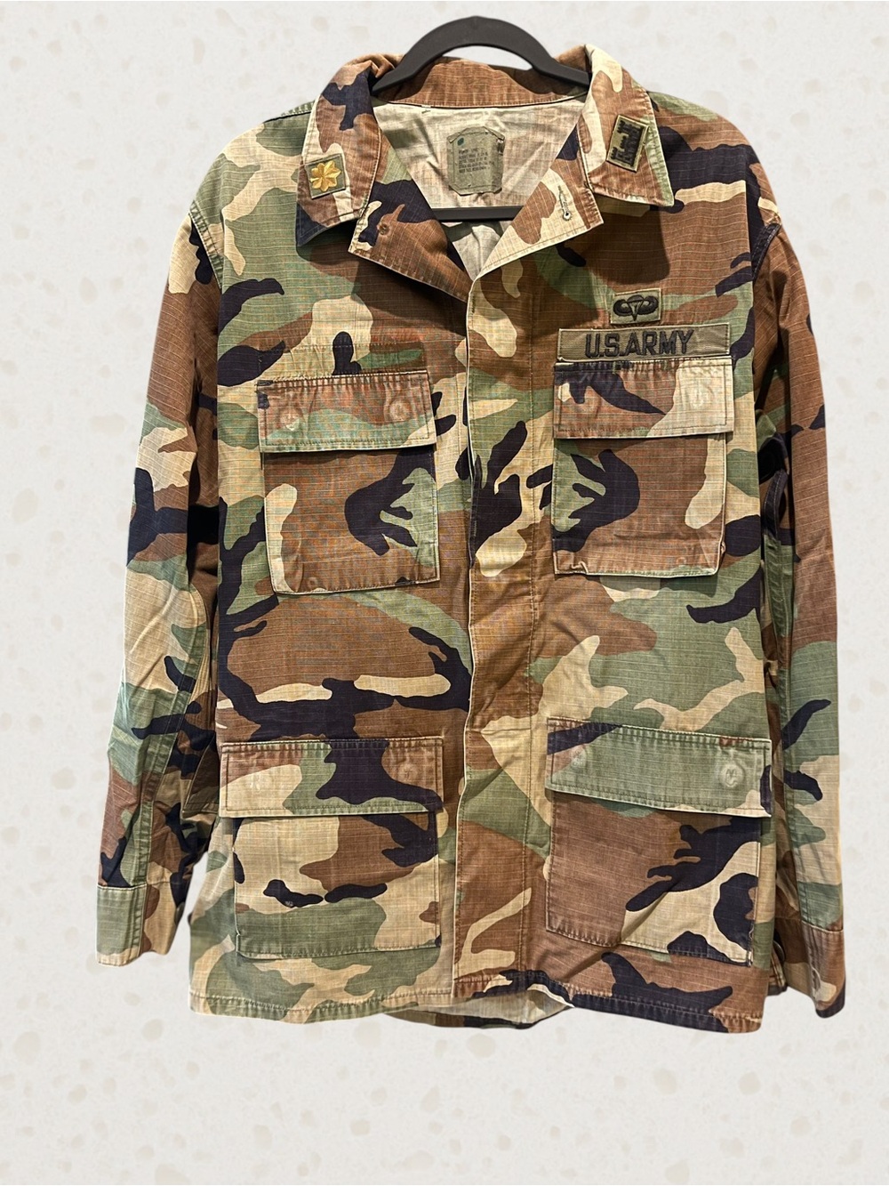 U.S. Army Woodland Camo Field Jacket - Green/Brown